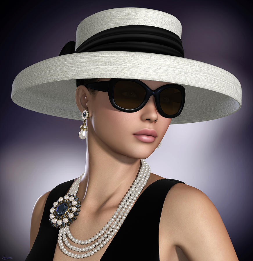 Beautiful Woman wearing Classic Glamour Fashion Jewelry by Oliver Denker
