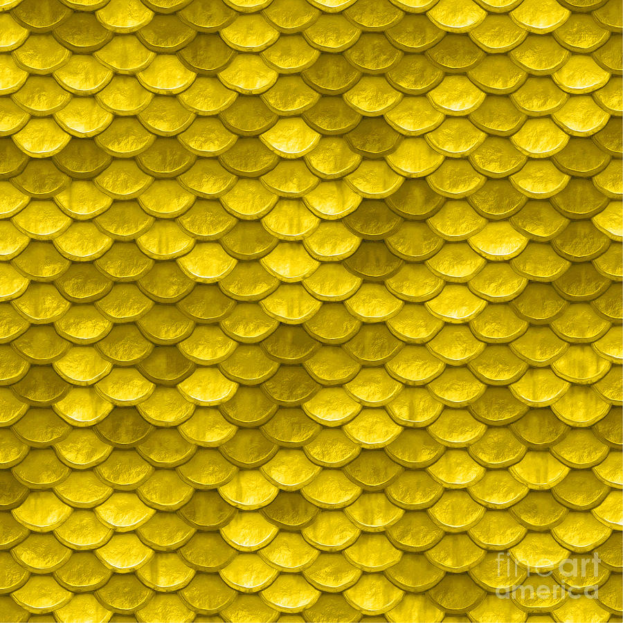 NEW Yellow Mustard Mermaid Fish Scales 3/4 inch, 60 inch fabric, sold by  the yard