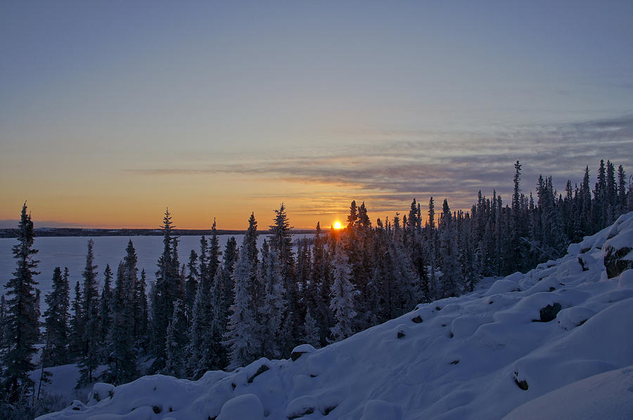 Beautiful Yellowknife Sunrise Photograph by Brian Kamprath Beautiful Yellowknife Sunrise Photograph by Brian Kamprath