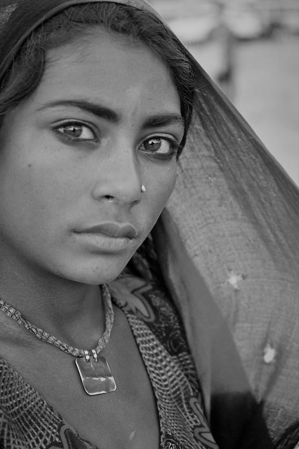 Beautiful Young Nomad Girl Photograph by Karan Anand - Fine Art America