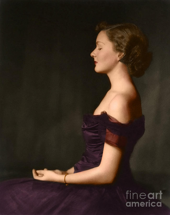 Beautiful Ziegfeld Girl seated Photograph by Vintage Collectables