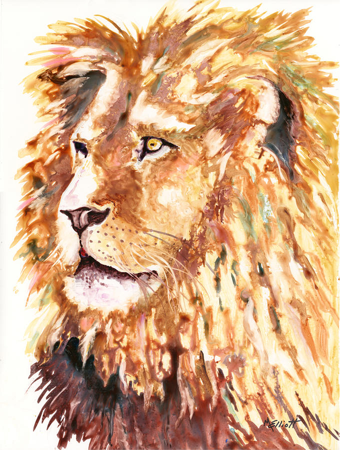 Jungle Painting - Beauty and Strength by Marsha Elliott