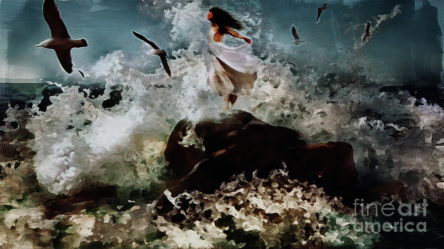 Beauty and the Beach  Painting by Gull G