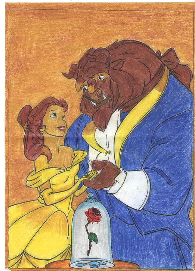 Beauty and the Beast Pastel by Nirmala Gunasegaran | Pixels