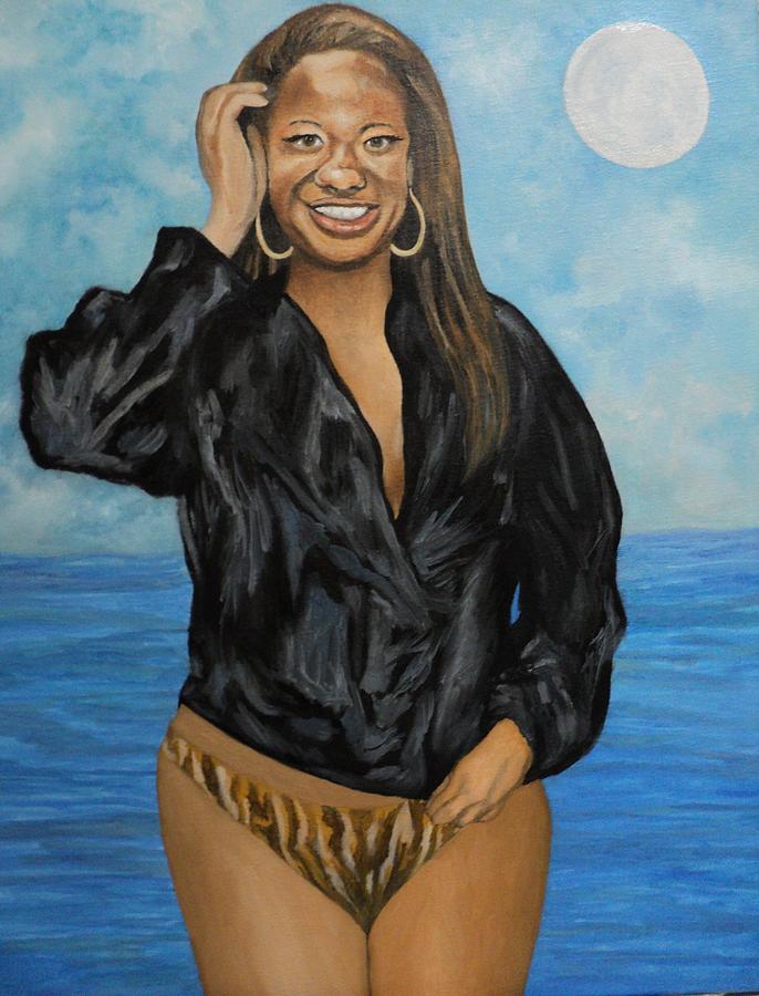 Beauty By The Sea Painting by Angelo Thomas
