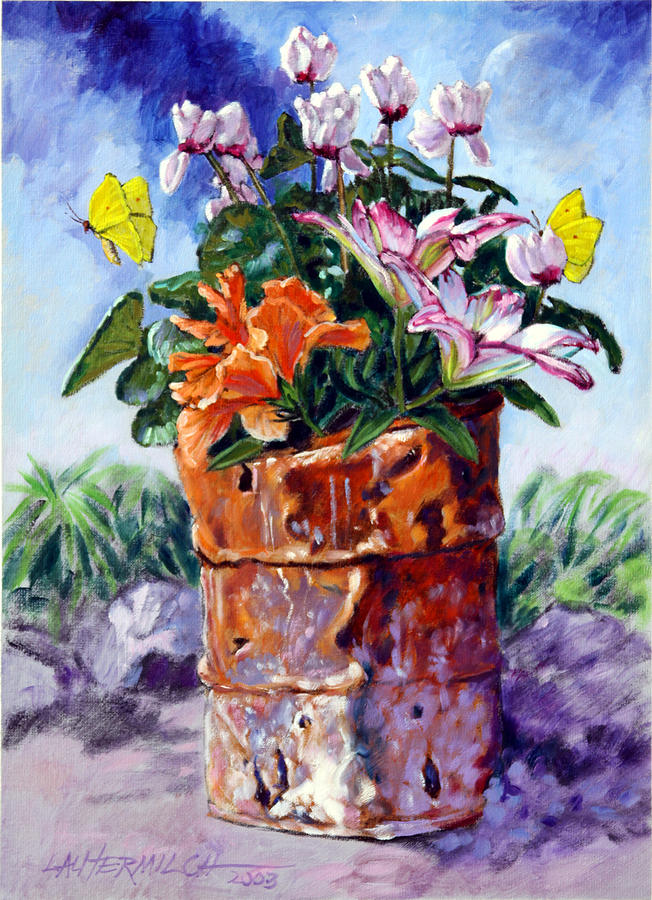 Beauty Grows Everywhere Painting by John Lautermilch