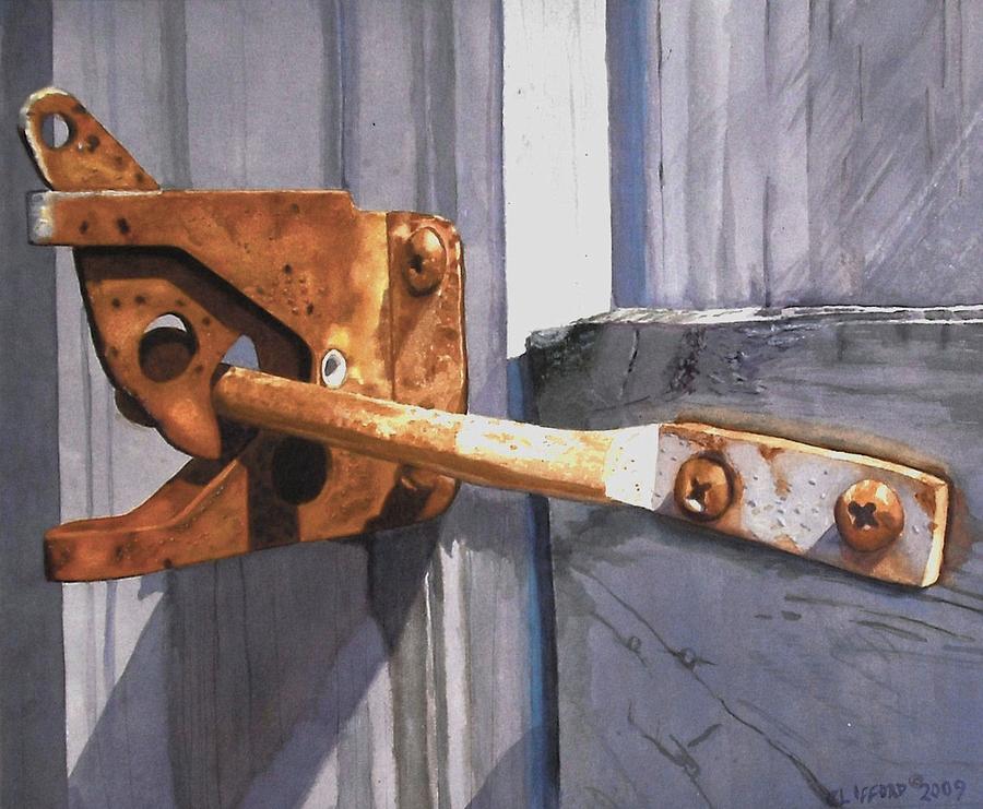 Latch Painting - Beauty in the breakdown by Cory Clifford