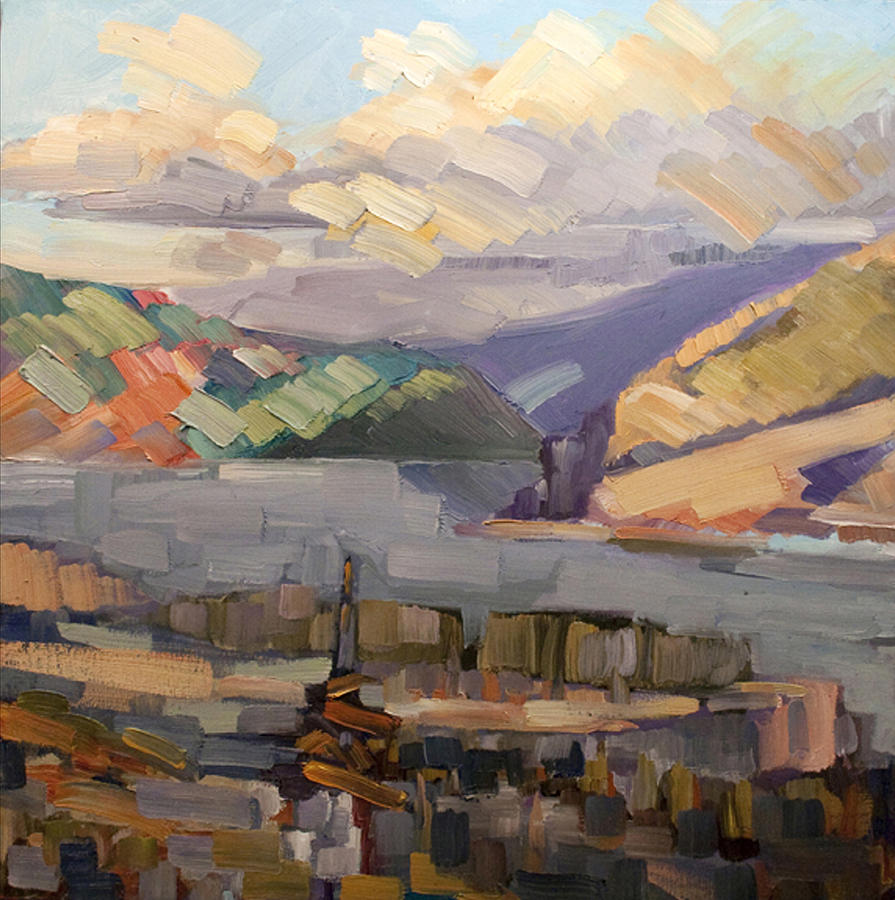 Beauty in the Columbia Painting by Gregg Caudell