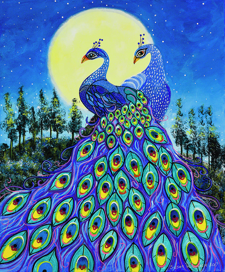 Beauty In The Moonlight Painting By Susan Robinson