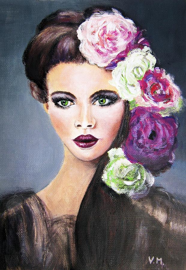Beauty model 1 Painting by Vesna Martinjak