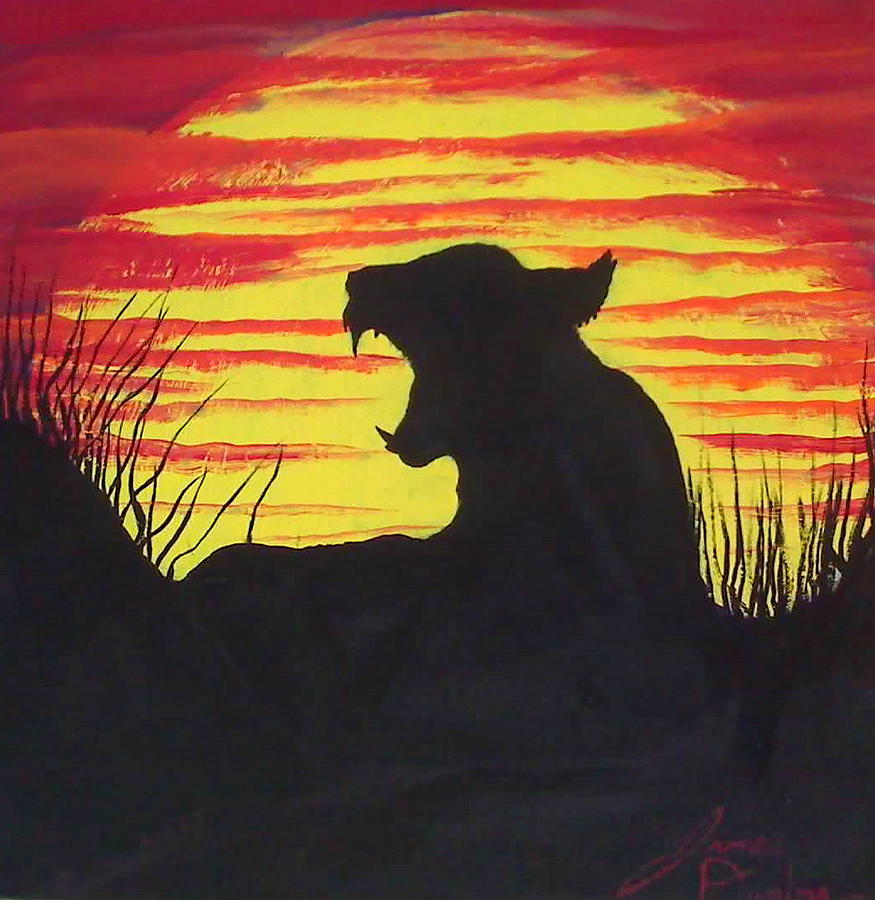 Beauty Of The Lioness Painting by James Dunbar