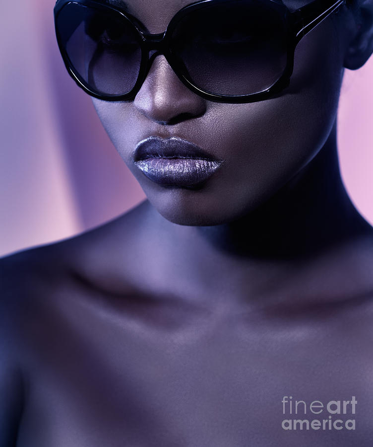 Beauty Portrait Of Black Woman In Sunglasses Photograph By Maxim Images Prints