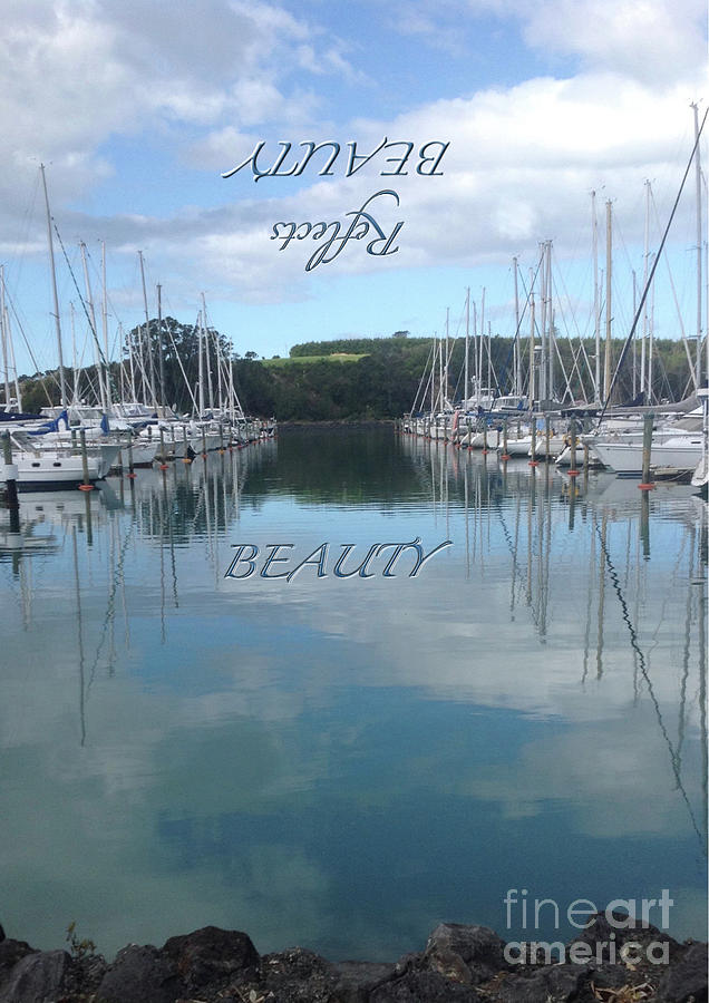 BEAUTY Reflects BEAUTY in Text Photograph by By Divine Light