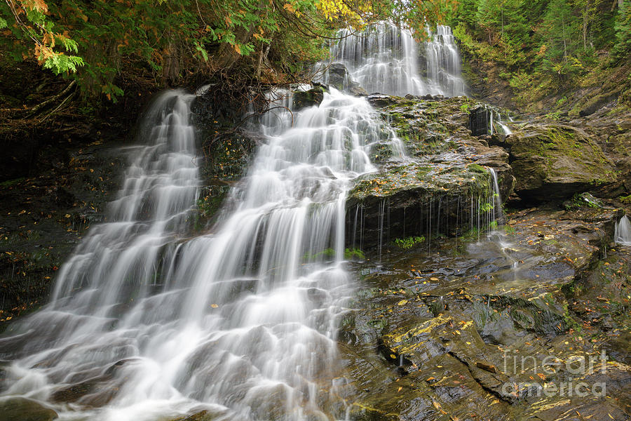 Beaver Brook Falls - Colebrook New Hampshire Photograph by Erin Paul Donovan