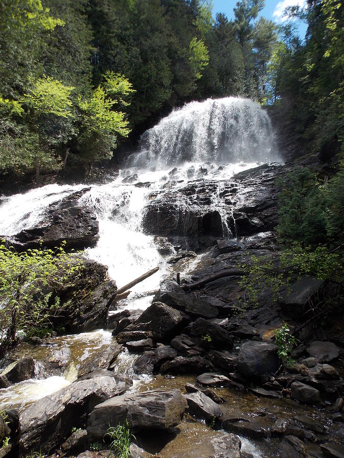 Waterfall Photograph - Beaver Brook Falls in Colebrook NH by Catherine Gagne