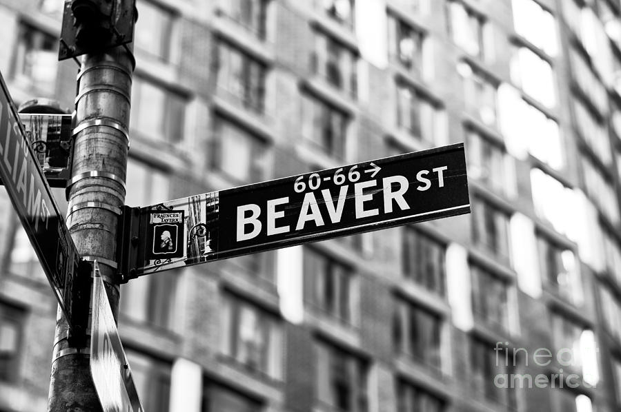 Beaver Street in New York City Photograph by John Rizzuto