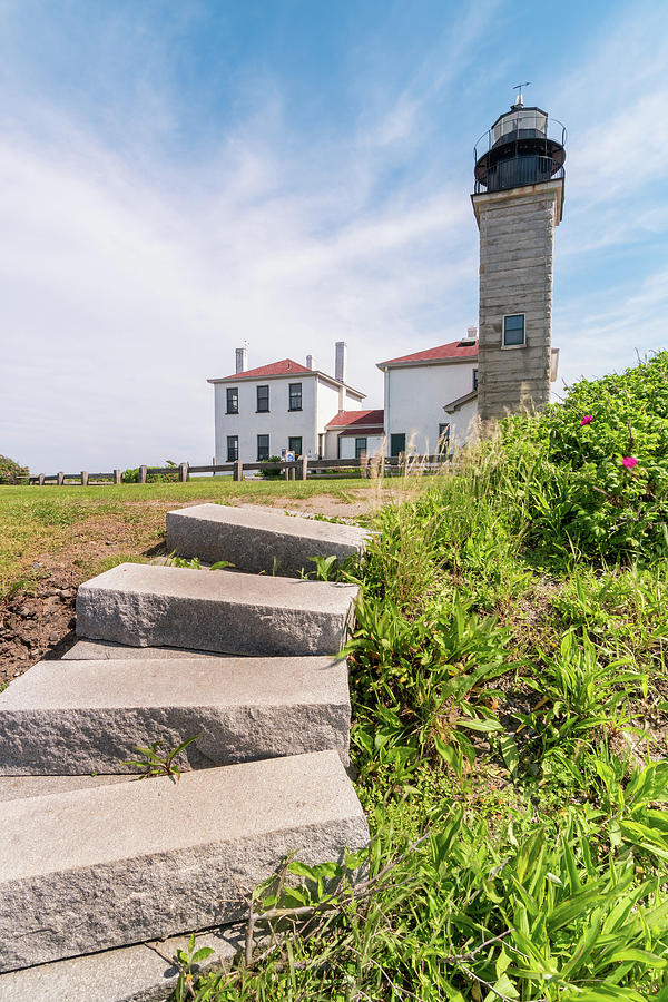 Beavertail Lighthouse, Jamestown, Rhode Island Photograph by Dawna Moore Photography