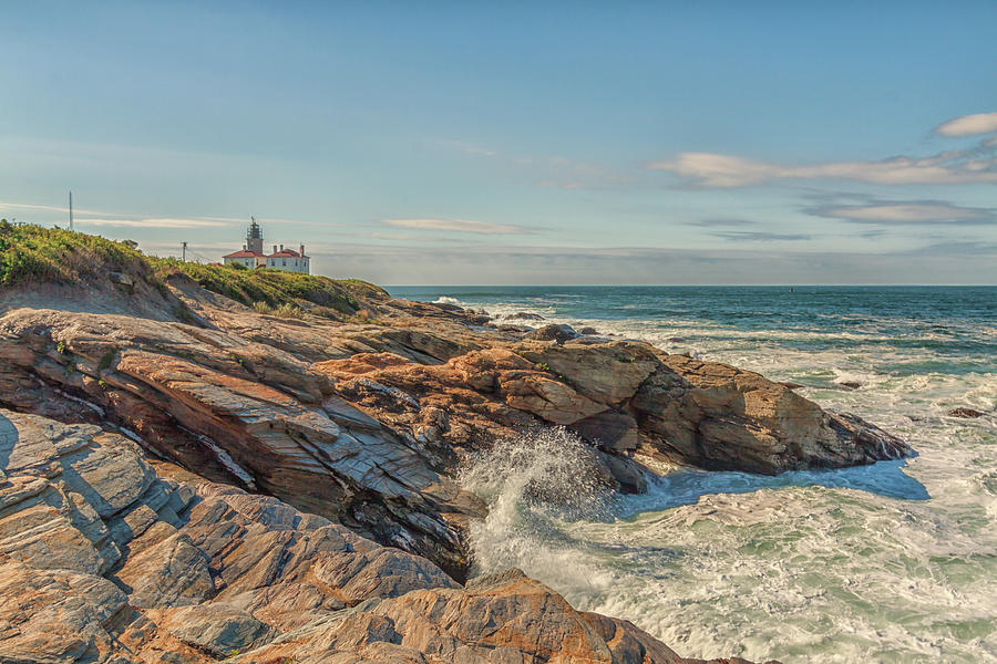 Beavertail State Park And Lighthouse Photograph by Brian MacLean