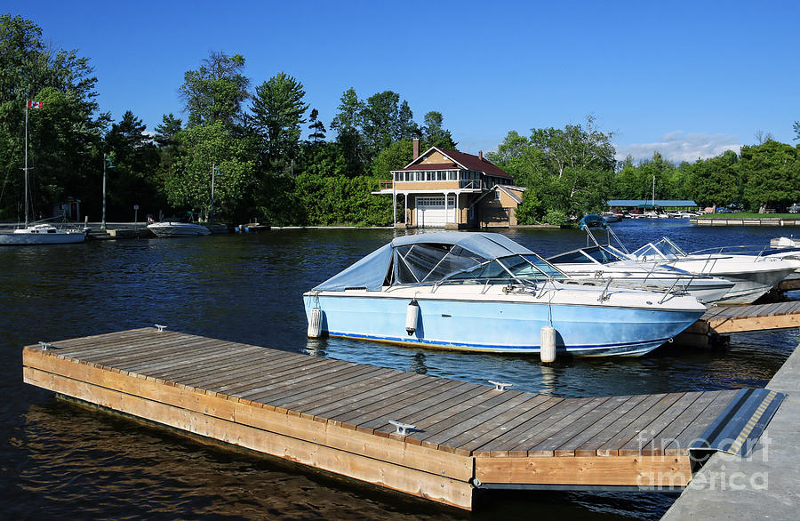 Beaverton Harbour and Historic Boathouse Photograph by Charline Xia
