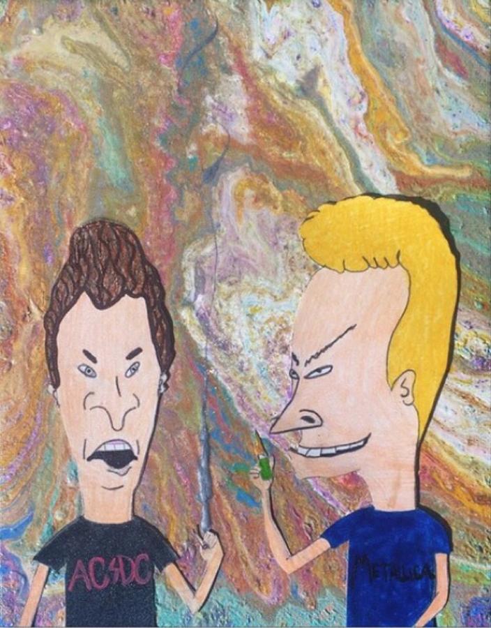 Beavis And Butthead Painting By DP The Artist - Fine Art America