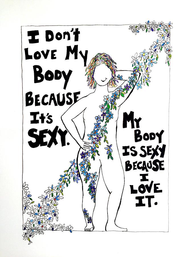 Because I Love It Drawing by Sara Young