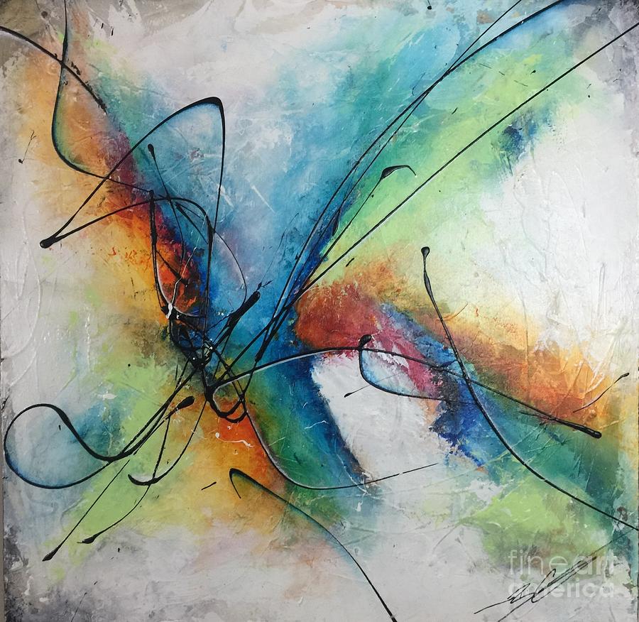 Abstract Painting - Because of you by Bradley Carter