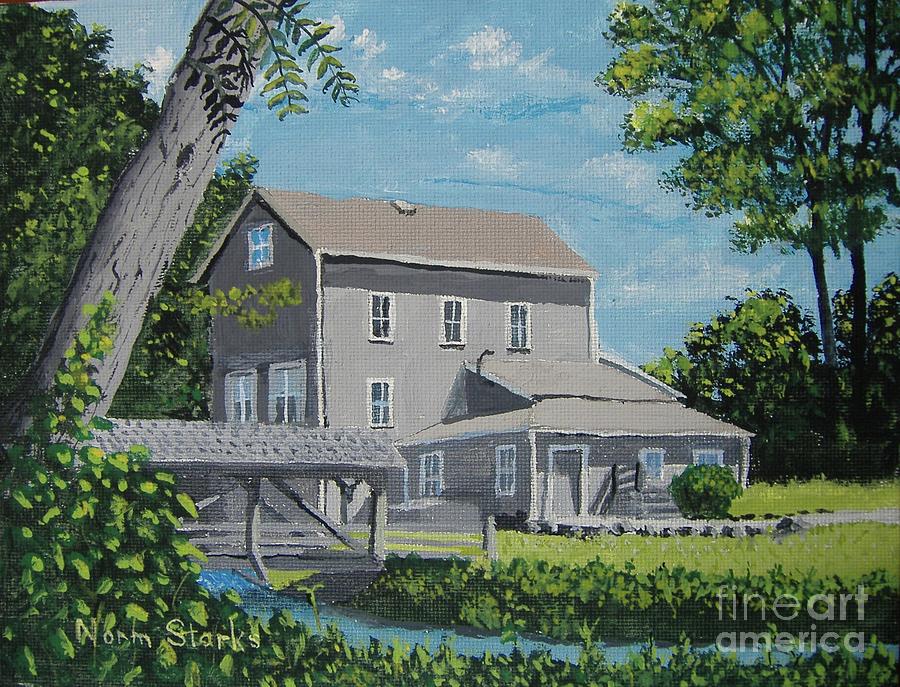 Tree Painting - Beckman Mill Landscape by Norm Starks