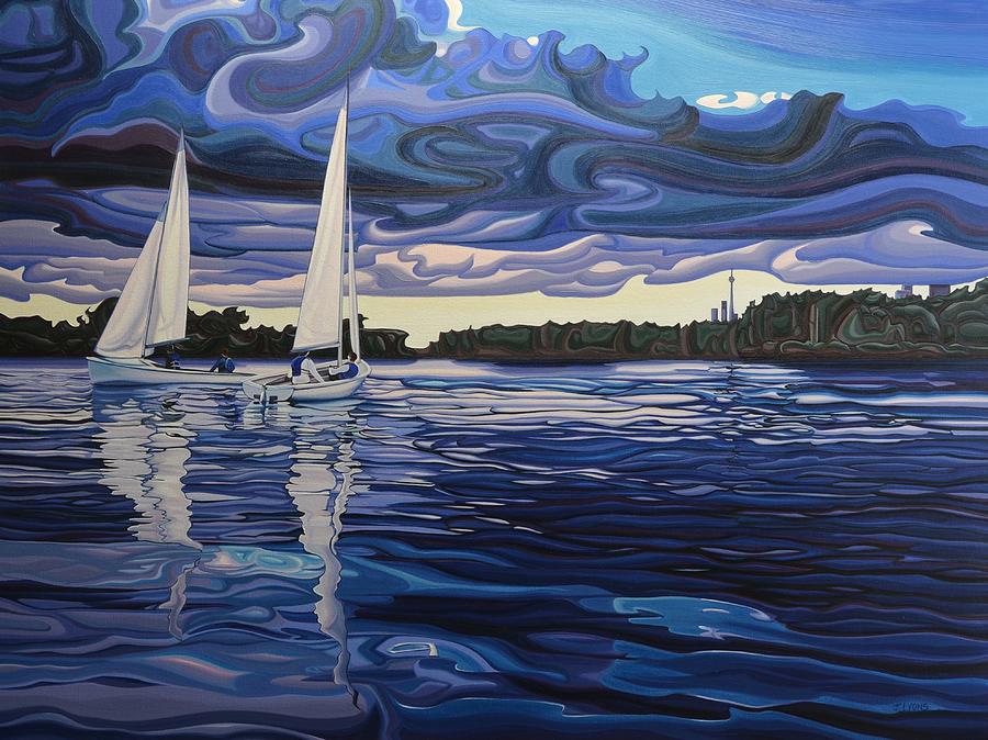 Boat Painting - Beckoning by Jan Lyons