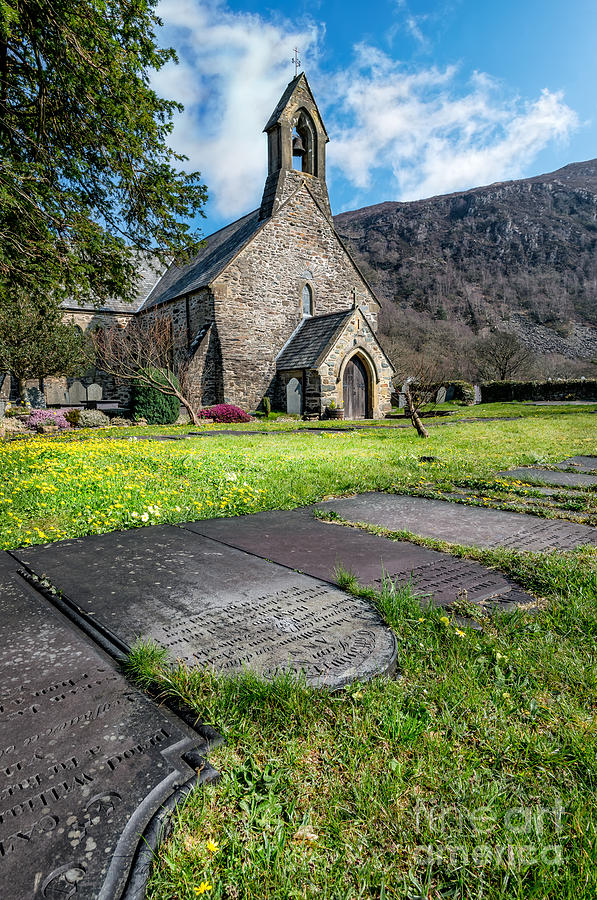 Spring Photograph - Beddgelert Church by Adrian Evans