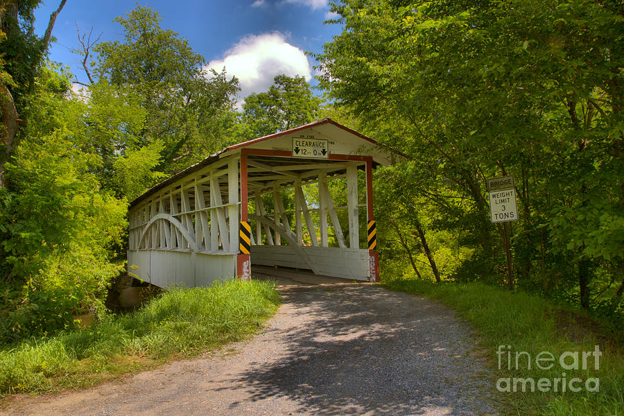 Bedford County Diehls Covered Bridge Photograph by Adam Jewell