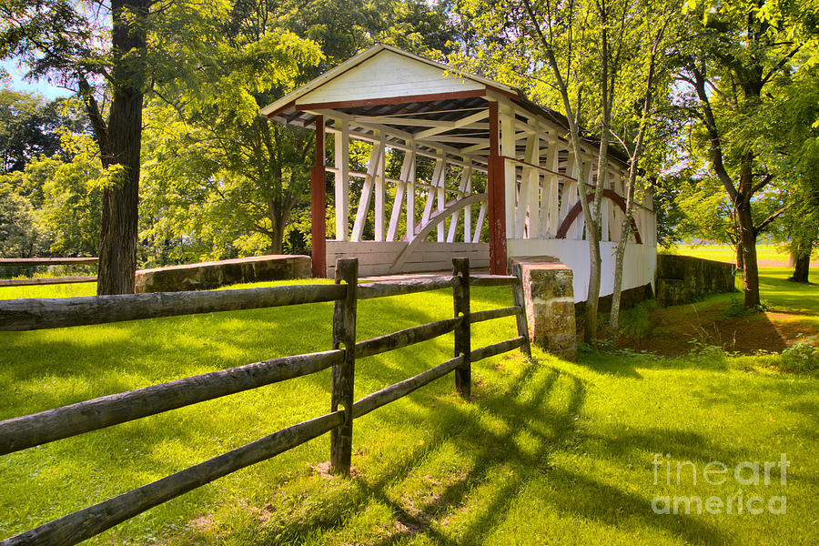 Bedford County Dr. Knisley Covered Bridge Photograph by Adam Jewell