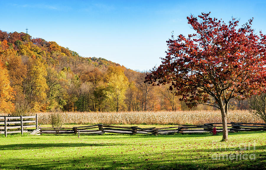Bedford, PA Fall Landscape Photograph by Kathleen K Parker