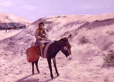 Bedouin Girl Painting by Biki Chaplain Bedouin Girl Painting by Biki Chaplain