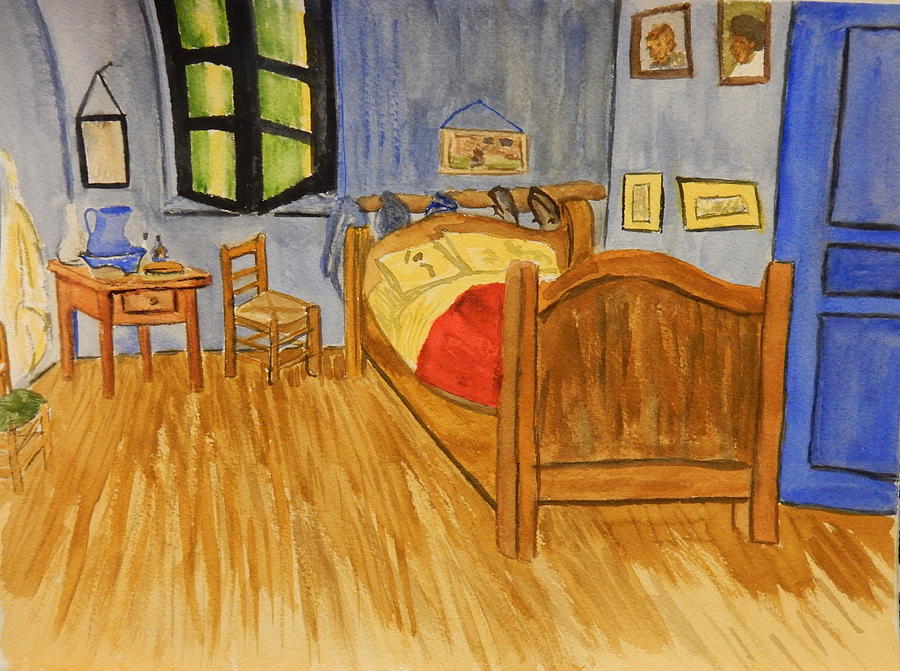 Bedroom After Van Gogh Painting by Betty-Anne McDonald