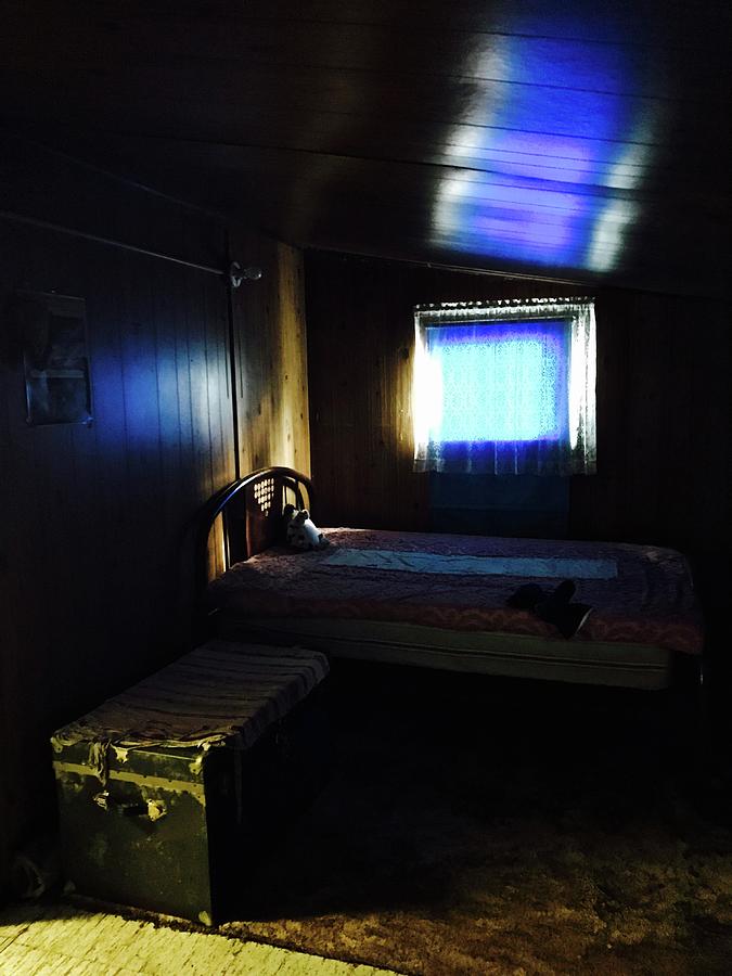 Bedroom with Trunk Photograph by Brian Sereda