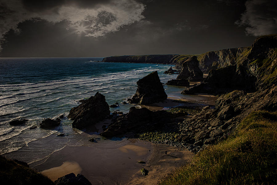 Landscape Photograph - Bedruthan Cornwall by Martin Newman