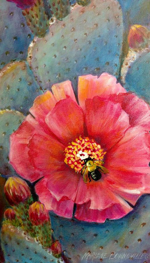 Bee Attack Painting by Marlene Bonneville | Fine Art America