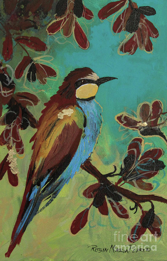 Nature Painting - Bee eater by Robin Pedrero