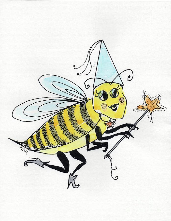Bee Fairy Painting by Doris Blessington