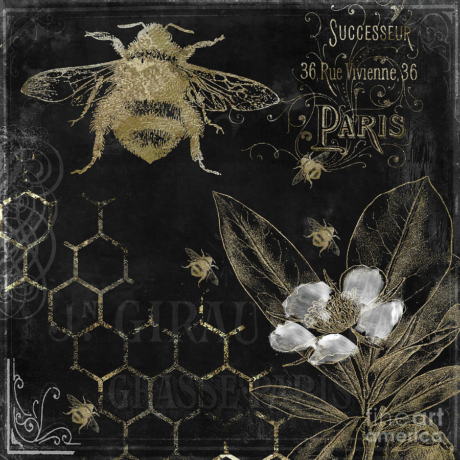 Bee Happy Painting by Mindy Sommers