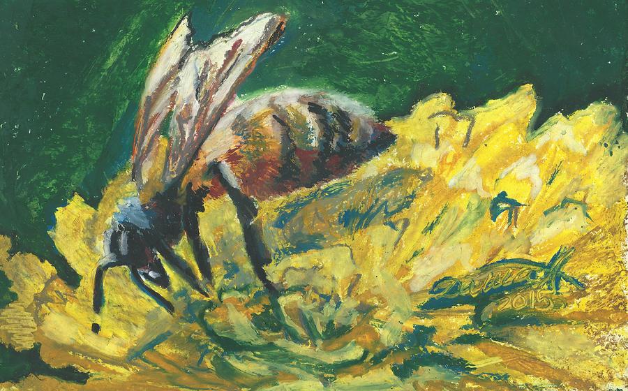 Bee In The Garden Painting