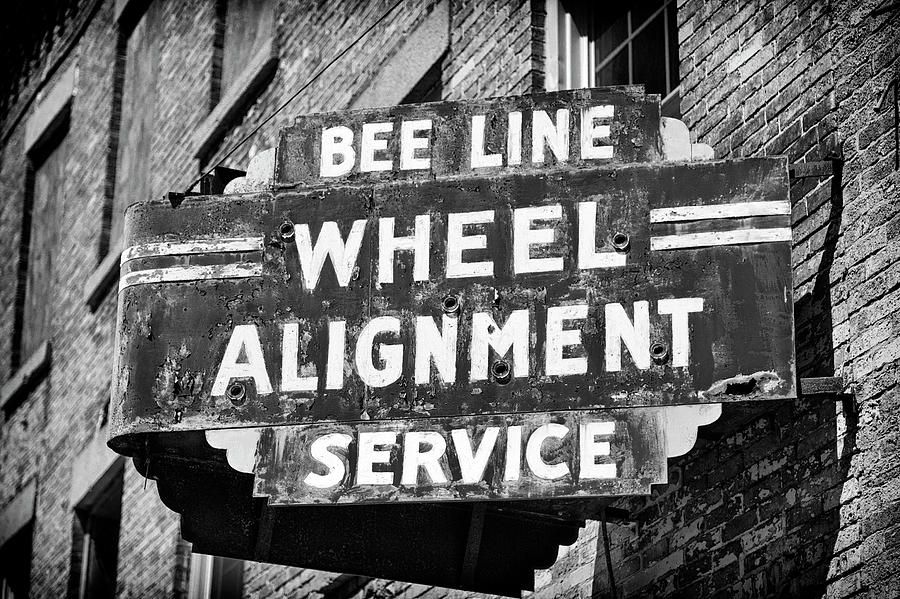 Bee Line Wheel Alignment Photograph by Stephen Stookey