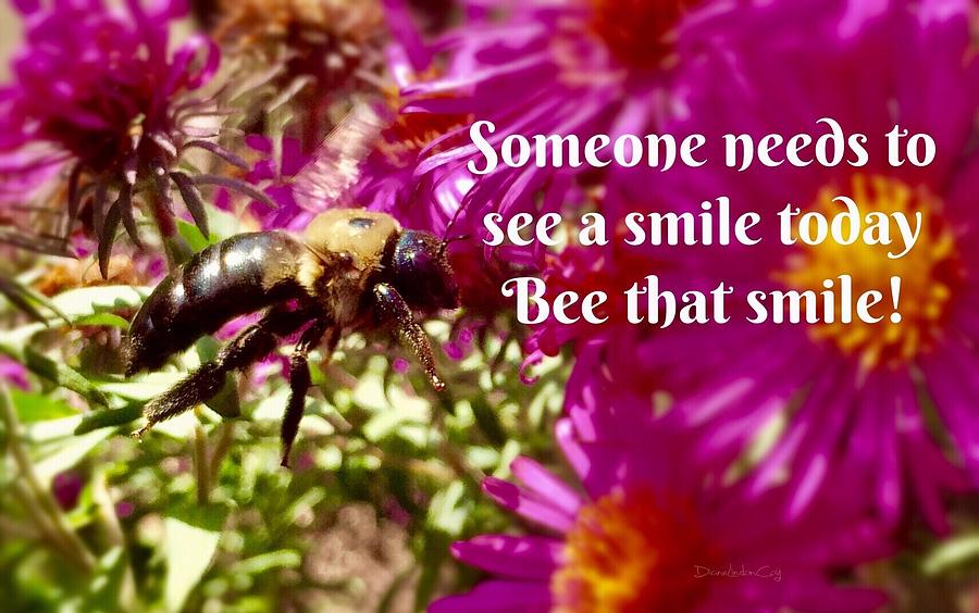 Bee That Smile Photograph by Diane Lindon Coy