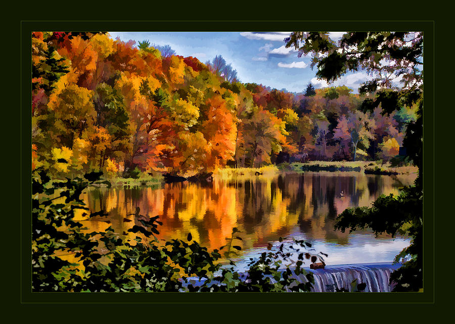 Beebe Lake Autumn Photograph by Monroe Payne
