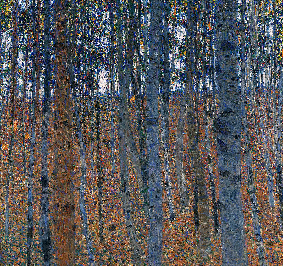 Beech Grove 1 Detail Painting By Gustav Klimt Fine Art America