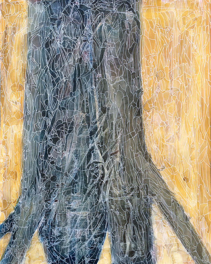 Forest Painting - Beech Tree in Lamplight by Katie Ree Forest Painting - Beech Tree in Lamplight by Katie Ree
