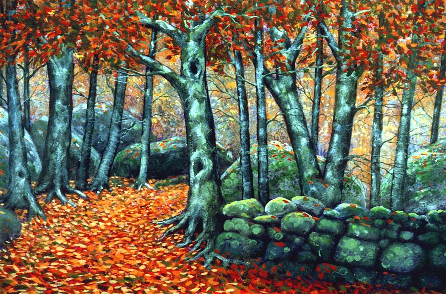 Beech Woods Painting by Frank Wilson