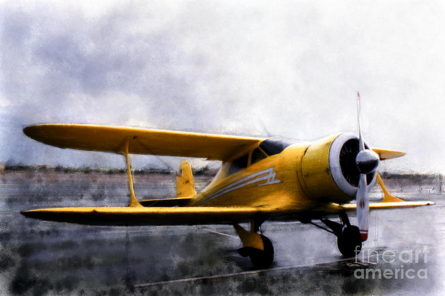 Airplane Photograph - Beechcraft Stagger Wing by Arne Hansen