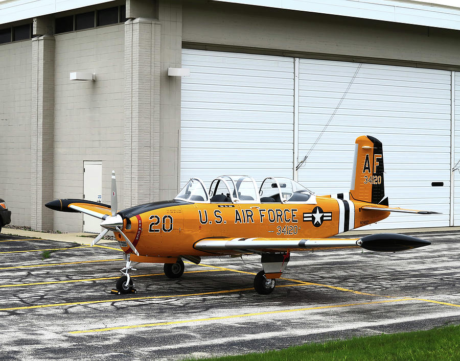 Beechcraft T 34 Mentor Photograph By Steve Bell