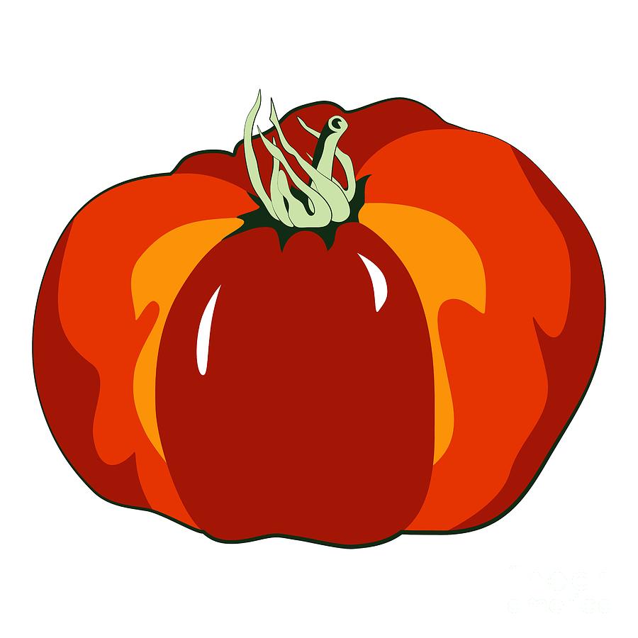 Beefsteak Tomato Digital Art by MM Anderson